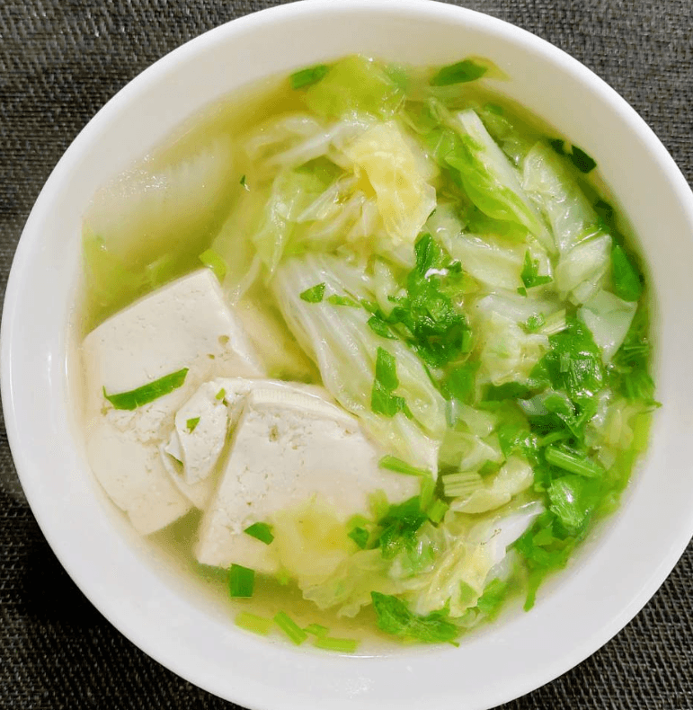 白菜豆腐汤